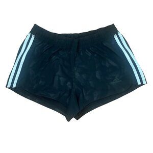 New Adidas Climalite Women Black/Print/White Shorts Size S
